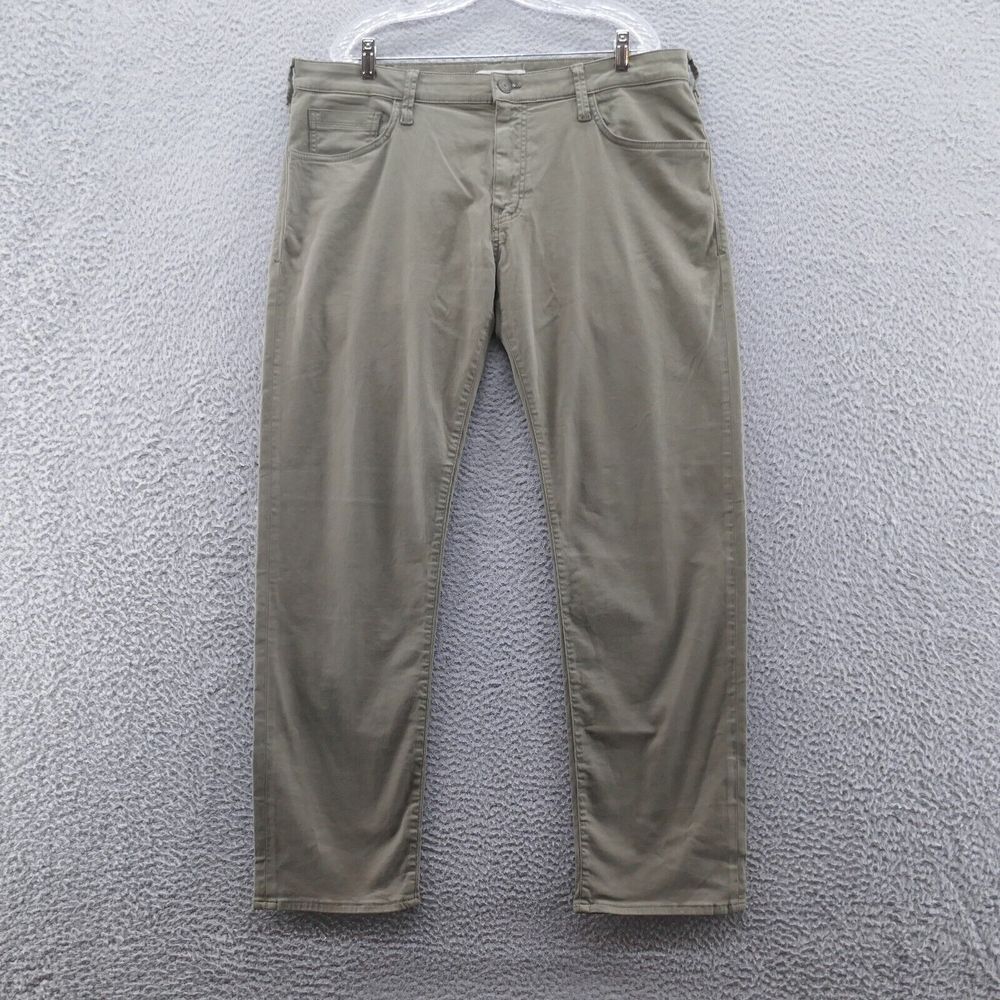 Mavi Mens Zach Straight Leg Jeans 38x32* Green Mid Rise Stretch‎ Denim NEW